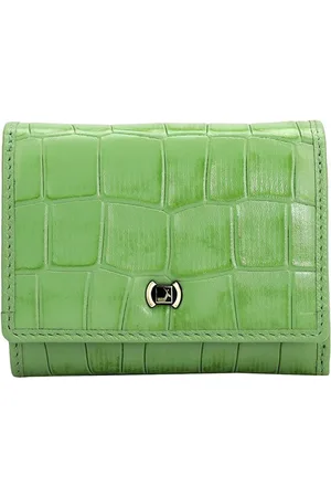 Da Milano Women Geometric Textured Leather Three Fold Wallet