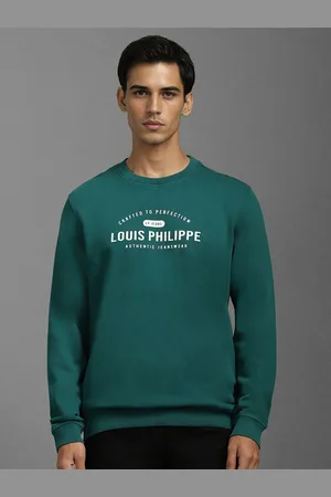 Louis Philippe Men Round Neck Long Sleeves Pullover Sweatshirt
