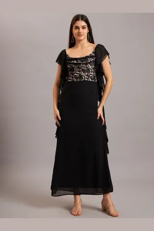 Eavan Women Embroidered Georgette Maxi Dress