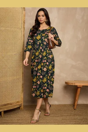 BAESD Women Floral Print Maternity A-Line Dress