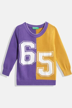 Benetton Kids Boys Colourblocked Pullover