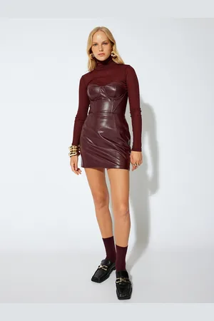 Koton Women High Neck Long Sleeves Mini Dress