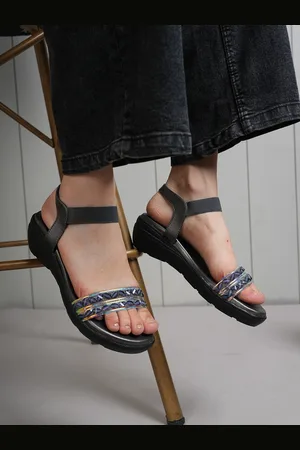 Anouk Women Embellished Round Toe Wedge Sandals