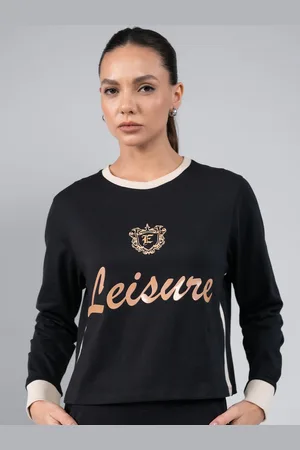 EDRIO Women Typography Printed Cotton Crop T-shirt
