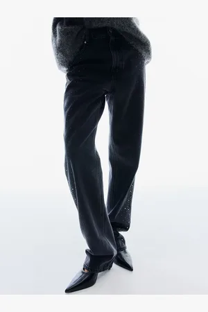 H&M Rhinestone-Embellished Jeans