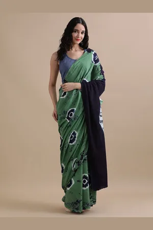 Jaipur Tie and Dye Pure Cotton Saree