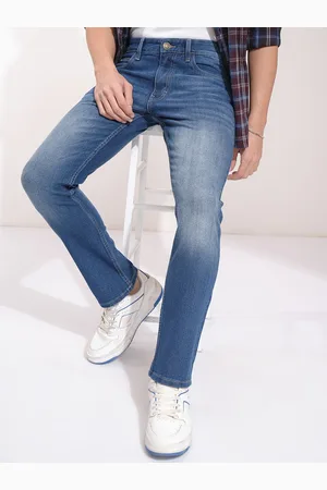 Highlander Men Straight Fit Heavy Fade Stretchable Jeans