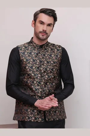 Jompers Men Woven Design Nehru Jackets