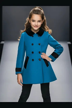 naughty ninos Girls Double Breasted Pea Coats