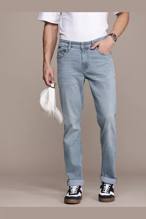 Nautica Men Straight Fit Low-Rise Light Fade Stretchable Jeans