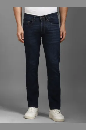 Louis Philippe Men Solid Mid-Rise Slim Fit Jeans