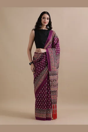 Jaipur Mulmul Cotton Ethnic Motif Printed Saree