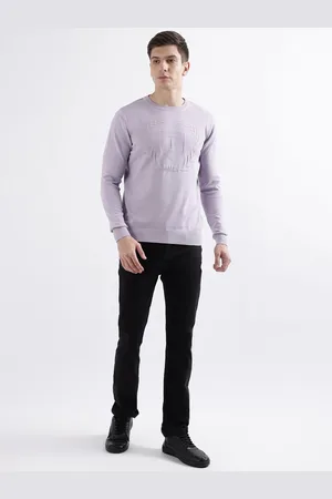 ICONIC Men Cable Knit Round Neck Full Sleeves Pullover