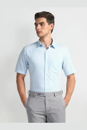 Arrow Men Opaque Checked Formal Cotton Regular Sleeves Shirt