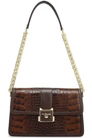 Da Milano Women Textured Structured Leather Shoulder Bag
