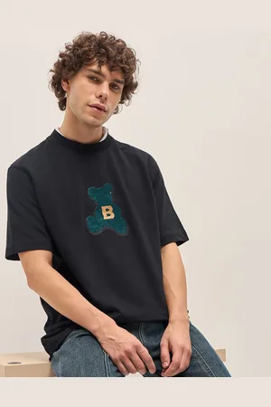 The Bear House Cotton Sequin Work Oversize T-Shirt