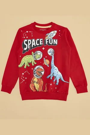 Pantaloons Boys Graphic Printed Long Sleeves Cotton Sweatshirt