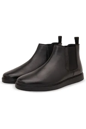 Thomas Crick Men Leather Flatform Chelsea Boot