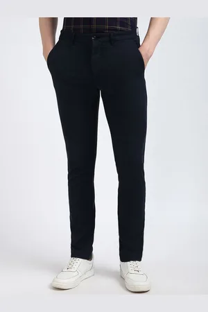 Tommy Hilfiger Men Solid Mid-Rise Regular Fit Chinos Trousers