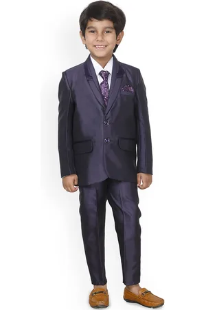 BAESD Boys 4-Pcs Single Breasted Suit With Shirt