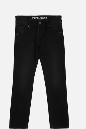 Pepe Jeans Boys Rivet Straight Leg Mid-Rise Clean Look Stretchable Jeans