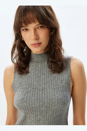 Koton Women High Neck Sleeveless Top