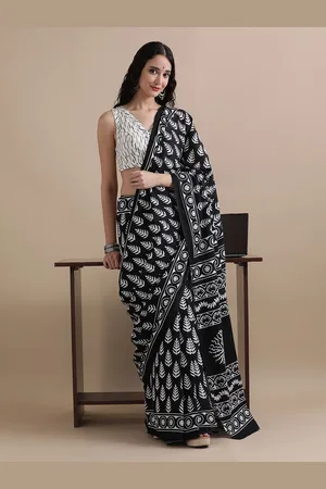 Jaipur Pure Cotton Ajrak Printed Saree