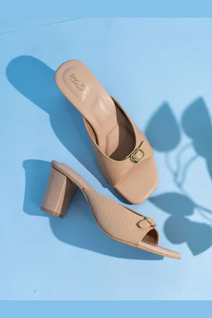 Inc 5 Women Block Solid Square Toe Party Mules