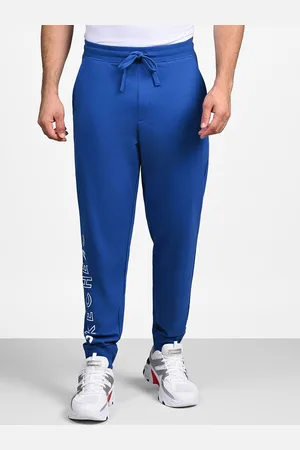 Skechers Men Printed Cotton Mid-Rise Joggers