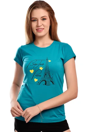 ELINA Women Printed Extended Sleeves T-shirt
