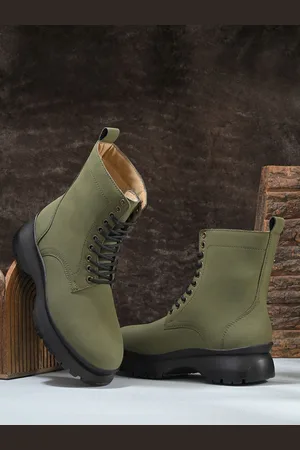 DressBerry Women Round-Toe Casual Lace Up Boots