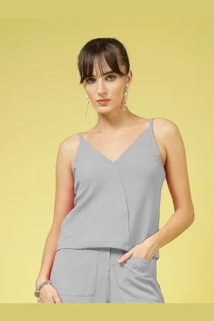 OOMPH Women Shoulder Straps Casual Top