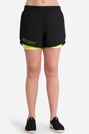 Skechers Perforateds Mid-Rise Slim-Fitt Shorts