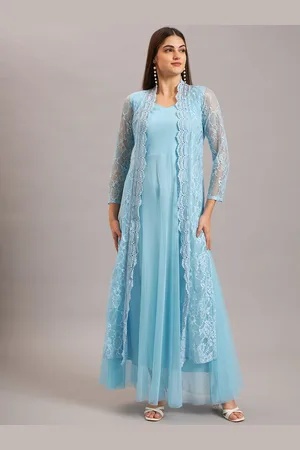 Eavan Women Floral Embroidered Fit & Flare Maxi Dress