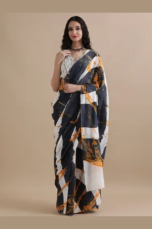 Jaipur Women Pure Cotton Saree With Blouse Piece