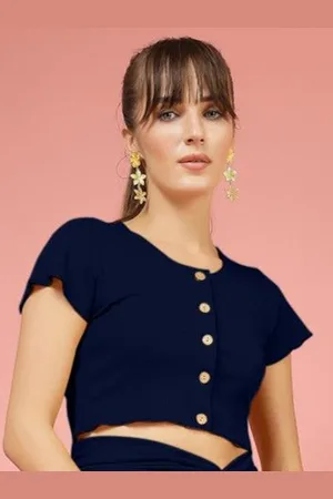 OOMPH Women Fitted Crop Top