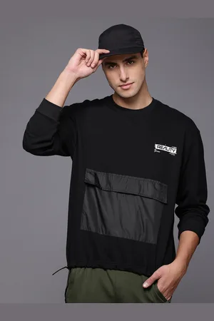 HRX Round Neck Pullover Toggle Hem Sweatshirt