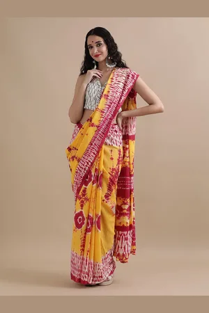 Jaipur Tie and Dye Pure Cotton Saree