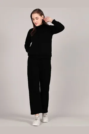 GRACIT Women Zipper Long Sleeves Sweatshirt & Trackpants Tracksuits