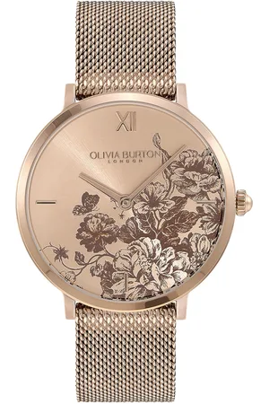 Olivia Burton Women Stainless Steel Bracelet Style Straps Analogue Watch 24000116