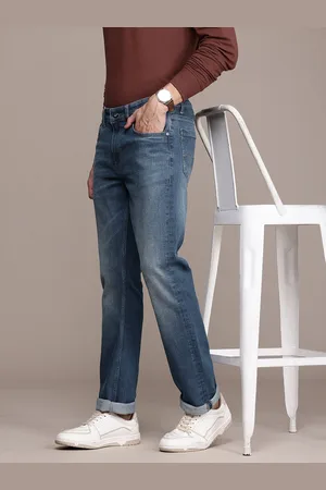 Nautica Men Straight Fit Low-Rise Light Fade Stretchable Jeans
