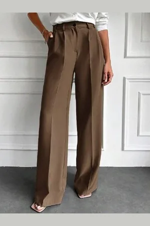 Broadstar Women Pleated Korean Formal Trousers