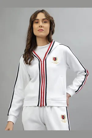 ICONIC Women Floral Longline Sporty Jacket with Embroidered