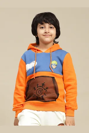 Kidsville Boys Graphic Printed Regular Fit Hooded Sweatshirt