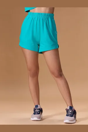 KICA Women Cotton Mid Rise Sports Shorts