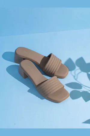 Inc 5 Women Open Toe Block Heel Mules