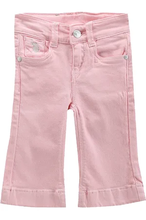 Ralph Lauren Girls Classic Bootcut Clean Look Cropped Stretchable Jeans