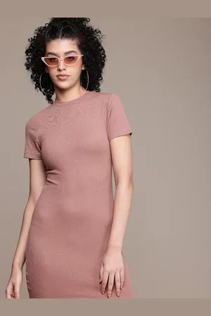 Roadster The Life Co. Ribbed Bodycon Mini Dress
