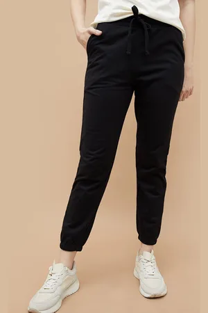 Lifestyle Women Regular Fit Mid-Rise Cotton Joggers Trousers