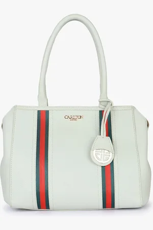 Carlton London Striped Structured Handheld Bag